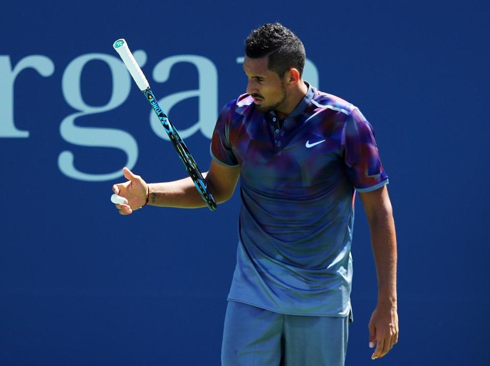 Kyrgios crashed out in the first round of the US Open (Getty)