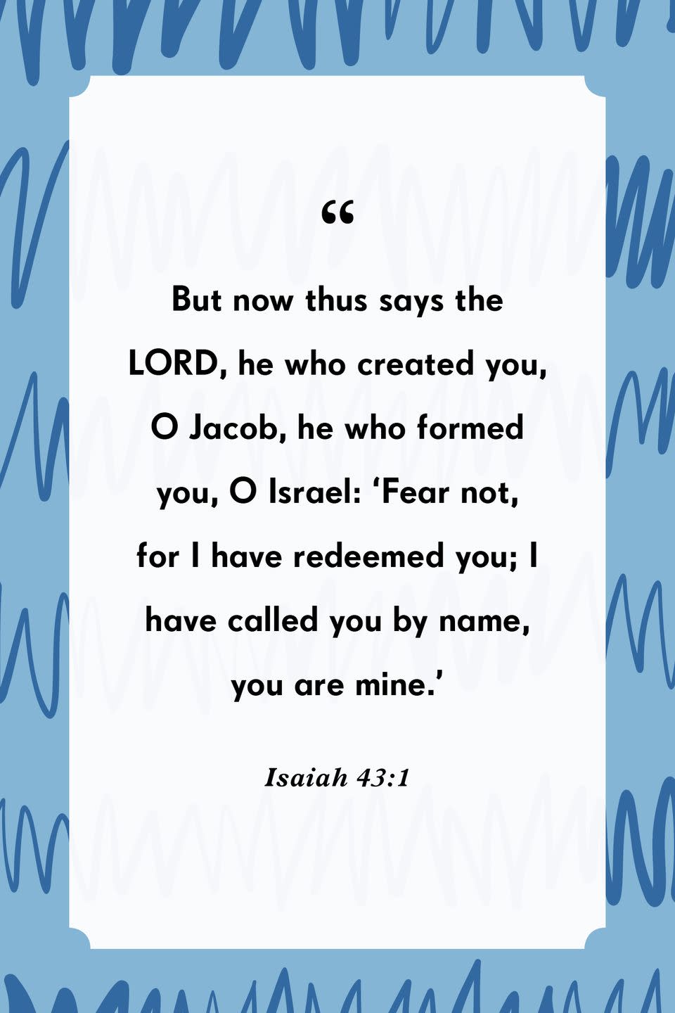 18) Isaiah 43:1