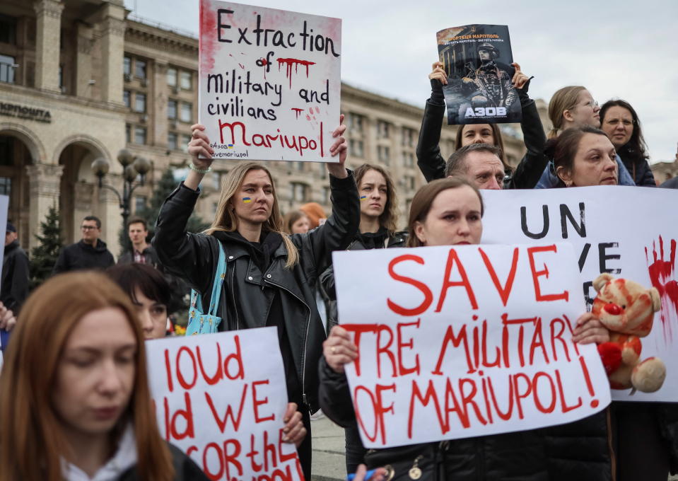 Protesters in Ukraine