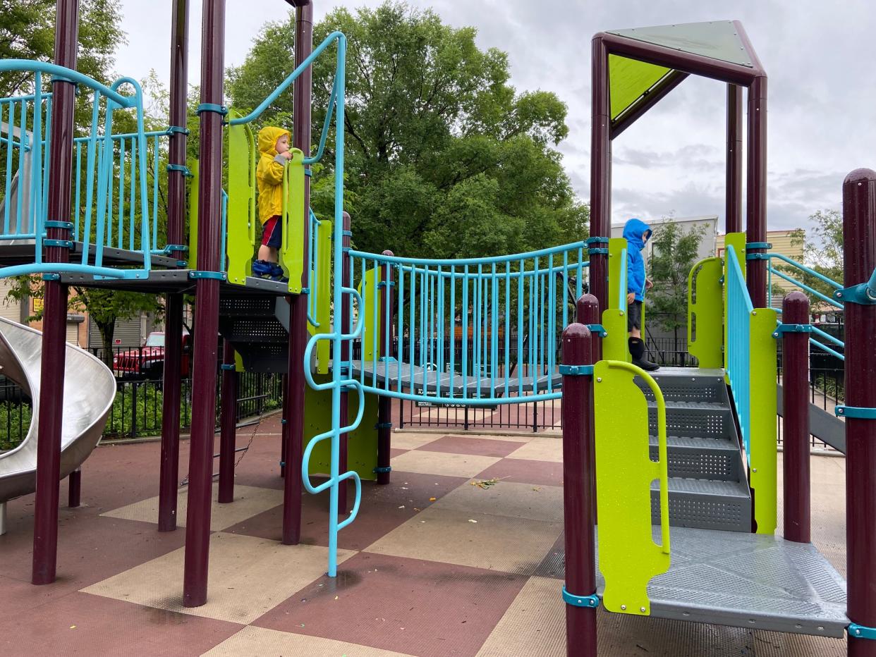 The authors kids on the playground that got them through the pandemic. (Photo courtesy of Lindsay Powers)