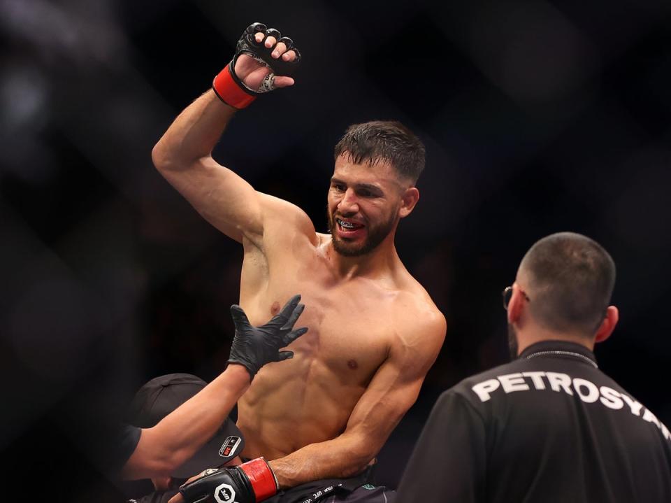 Yair Rodriguez was crowned interim featherweight champion after submitting Josh Emmett (Getty Images)