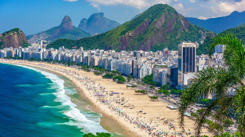 Copacabana beach in Rio de Janeiro