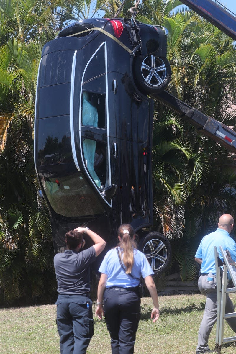 The Cape Coral Police Department responded to a domestic shooting near the 1600th block of SE 12th Ter., Wednesday, March 20, 2024. Members of the CCPDÕs dive team recovered a vehicle in the nearby canal.