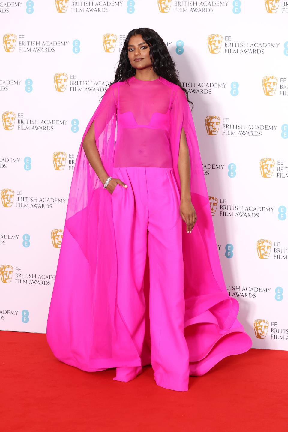 Simone Ashley at the 2022 BAFTAs.