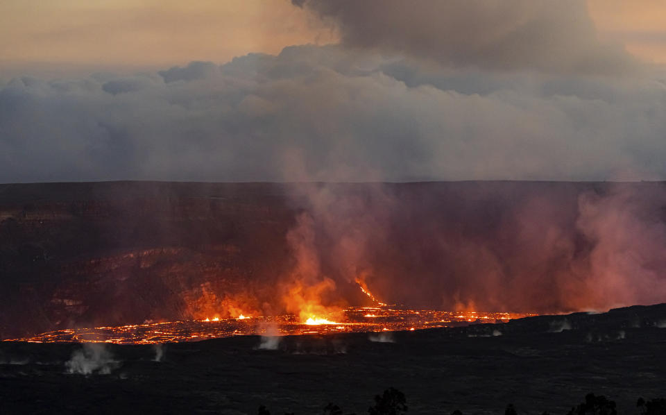 Lava is seen spewing from Hawaii's Kilauea volcano on June 7. 