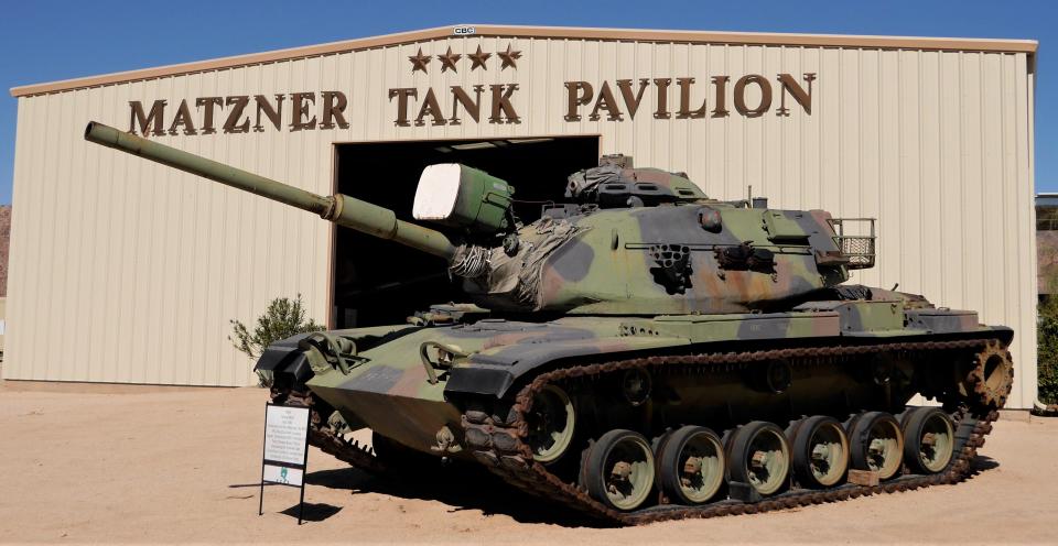 One of many tanks on display at the Patton Museum.