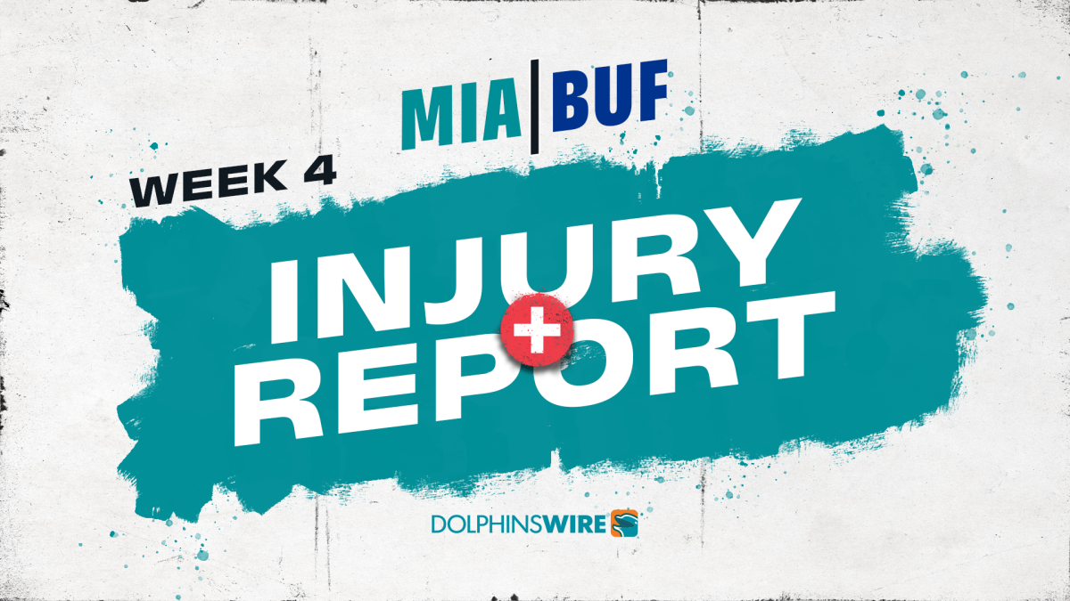 12 listed on Dolphins first injury report ahead of Week 4 matchup with Bills