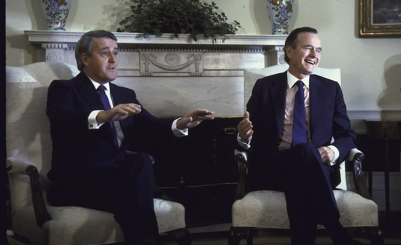 George H.W. Bush, Brian Mulroney’s friendship in photos