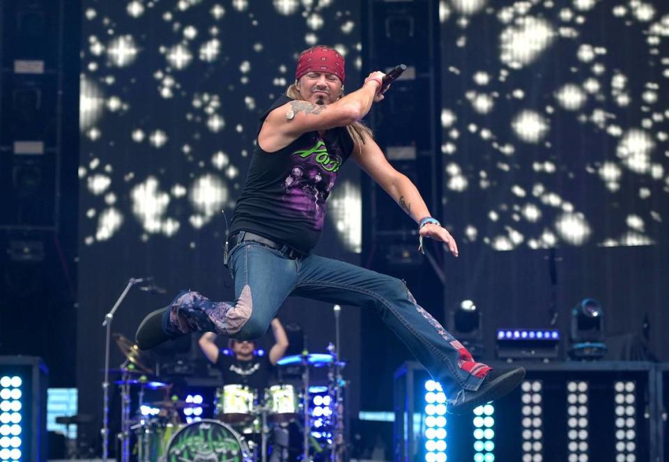 Nine years after its last “mainstream” show flopped, Carowinds’ Paladium is attempting a big comeback with a summer concert series featuring national acts like Bret Michaels (photographed in 2022 at Bank of America Stadium in Charlotte).