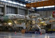 FILE PHOTO: An Airbus A330neo is pictured on its final assembly line at Airbus headquarters in Colomiers, near Toulouse