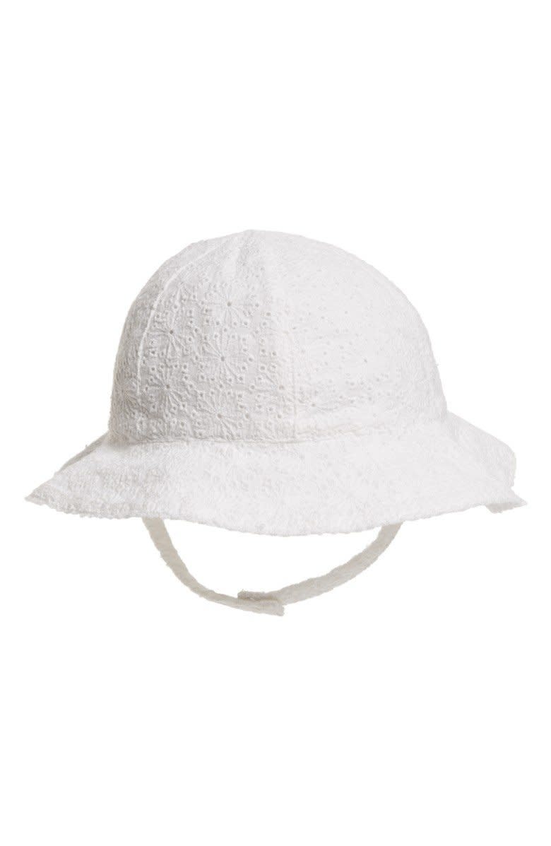 Get it on <a href="https://shop.nordstrom.com/s/nordstrom-baby-eyelet-sun-hat-baby-girls/4739309?origin=keywordsearch-personalizedsort&amp;color=white" target="_blank">Nordstrom</a>, $19.