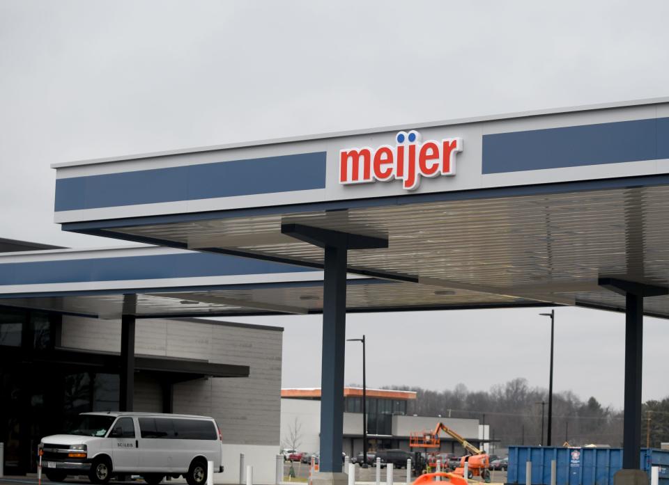 Work continues on the new Meijer Supercenter and its convenience store in North Canton that is expected to open on Memorial Day.