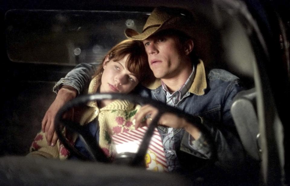 Michelle Williams and Heath Ledger in 'Brokeback Mountain'