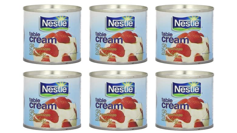 Nestle canned table cream