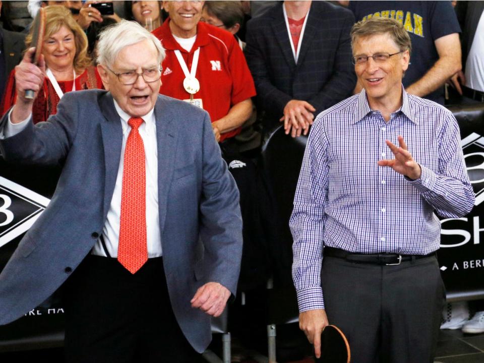 warren buffett bill gates ping pong