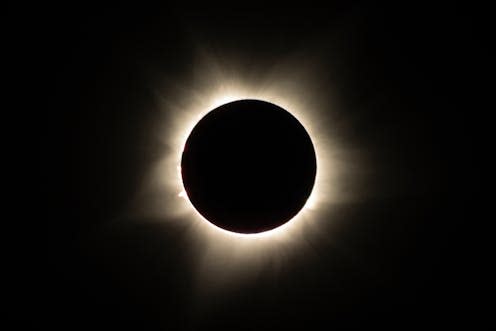 <span class="attribution"><a class="link " href="https://www.shutterstock.com/image-photo/totality-during-2023-australian-total-solar-2344355767" rel="nofollow noopener" target="_blank" data-ylk="slk:aeonWAVE / Shutterstock;elm:context_link;itc:0;sec:content-canvas">aeonWAVE / Shutterstock</a></span>