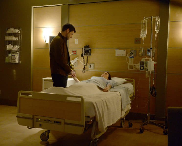 David Giuntoli as Nick Burkhardt, Bitsie Tulloch as Eve (Credit: Allyson Riggs/NBC)