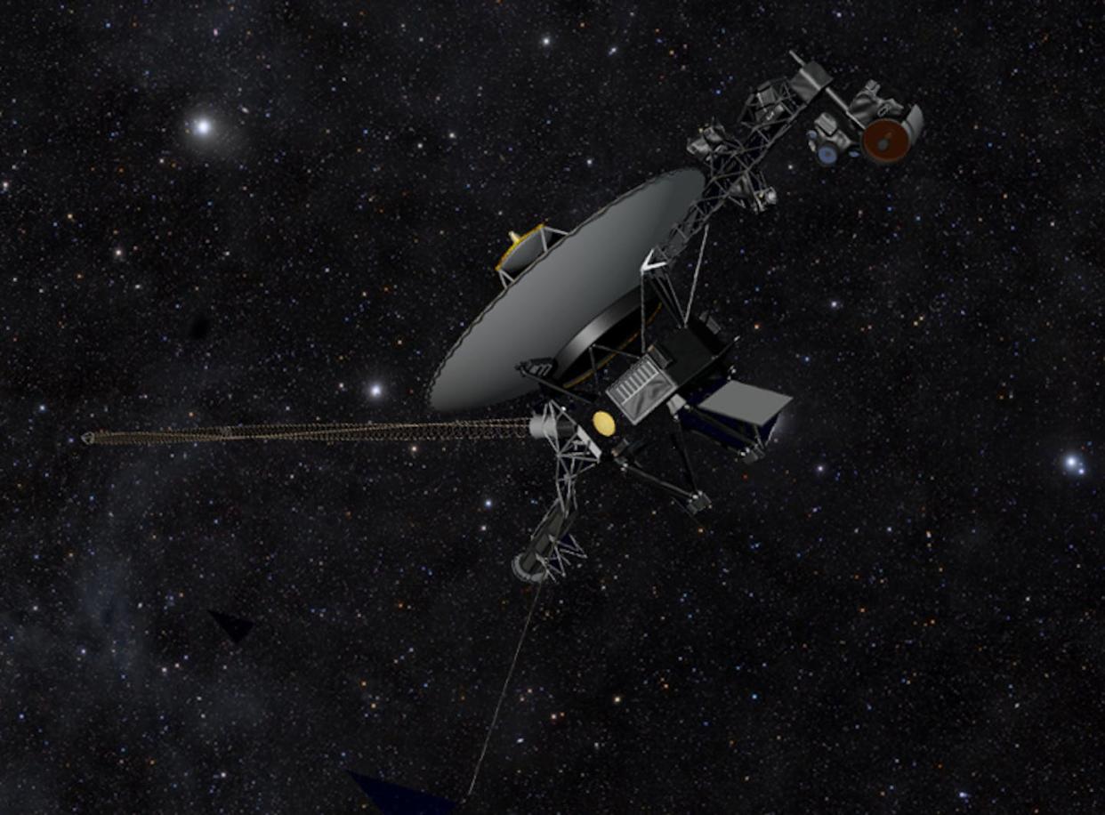 Scientists expect the Voyager spacecraft to outlive Earth by at least a trillion years. <a href="https://commons.wikimedia.org/wiki/File:PIA17036_Voyager_the_Explorer.jpg#/media/File:PIA17036_Voyager_the_Explorer.jpg" rel="nofollow noopener" target="_blank" data-ylk="slk:NASA/JPL-CalTech;elm:context_link;itc:0;sec:content-canvas" class="link ">NASA/JPL-CalTech</a>
