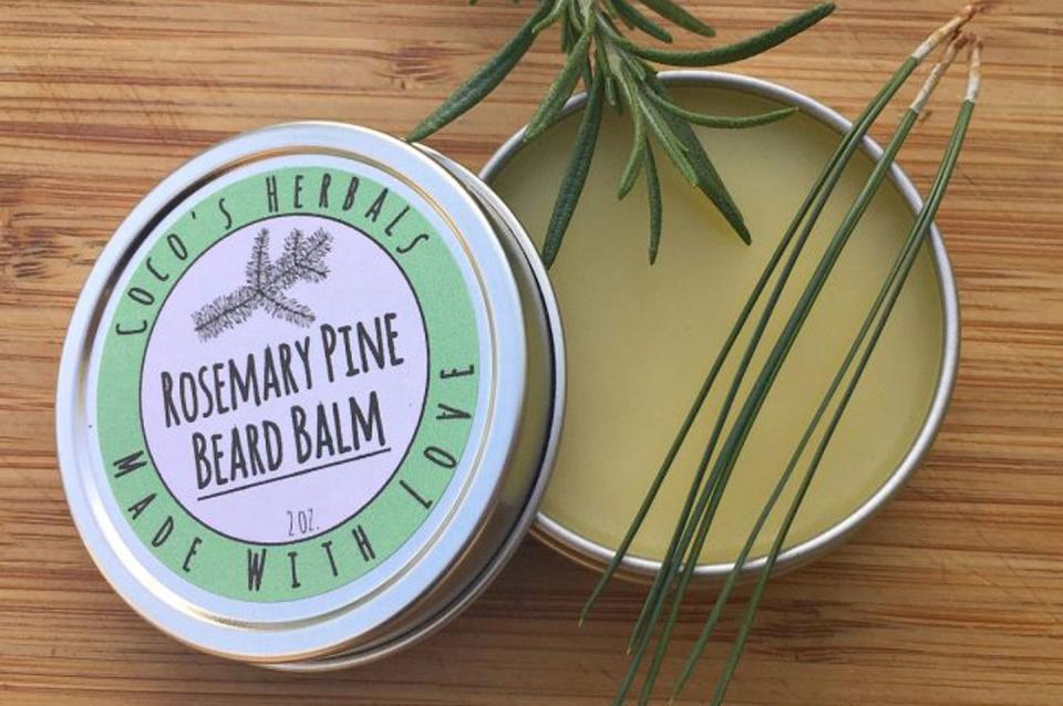 <p>Whether Dad has a full beard, a little scruff, or is completely bare, this moisturizing balm is good for his facial hair and skin.</p><p><strong>Get the tutorial at <a href="https://www.growforagecookferment.com/rosemary-pine-beard-balm/" rel="nofollow noopener" target="_blank" data-ylk="slk:Grow Forage Cook Ferment;elm:context_link;itc:0;sec:content-canvas" class="link ">Grow Forage Cook Ferment</a></strong>.</p><p><a class="link " href="https://www.amazon.com/Beesworks%C2%AE-1lb-Cosmetic-Grade-Triple-Filtered-Different/dp/B00B3U0FW4?tag=syn-yahoo-20&ascsubtag=%5Bartid%7C10050.g.1171%5Bsrc%7Cyahoo-us" rel="nofollow noopener" target="_blank" data-ylk="slk:Shop Now;elm:context_link;itc:0;sec:content-canvas">Shop Now</a><br></p>