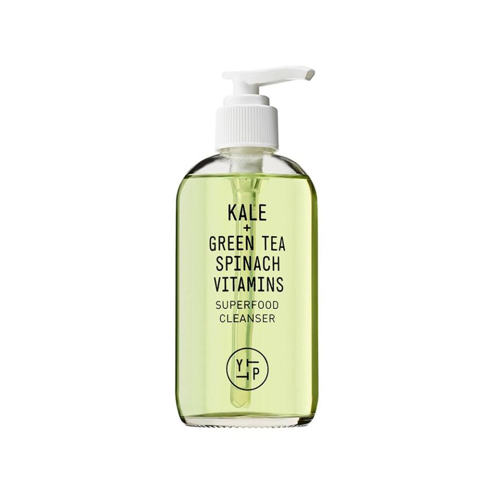 <p><a href="https://go.skimresources.com?id=74968X1576254&xs=1&url=https%3A%2F%2Fwww.sephora.com%2Fproduct%2Fkale-spinach-green-tea-age-prevention-cleanser-P411387%3Fcountry_switch%3Dus%26lang%3Den%26skuId%3D1863588%26om_mmc%3Dppc-GG_13747609399_122963882863_aud-1303270449536%3Apla-448857667324_1863588_531290563121_9067609_c%26gclid%3DCjwKCAjwzOqKBhAWEiwArQGwaGdvjZEknYzk53F_ZchL_yU0xpbwDoeIkxAfog0CR56NsFhwId4dLxoCUpUQAvD_BwE%26gclsrc%3Daw.ds" rel="noopener" target="_blank" data-ylk="slk:Shop Now;elm:context_link;itc:0;sec:content-canvas" class="link ">Shop Now</a></p><p>Superfood Antioxidant Cleanser</p><p>$36.00</p>