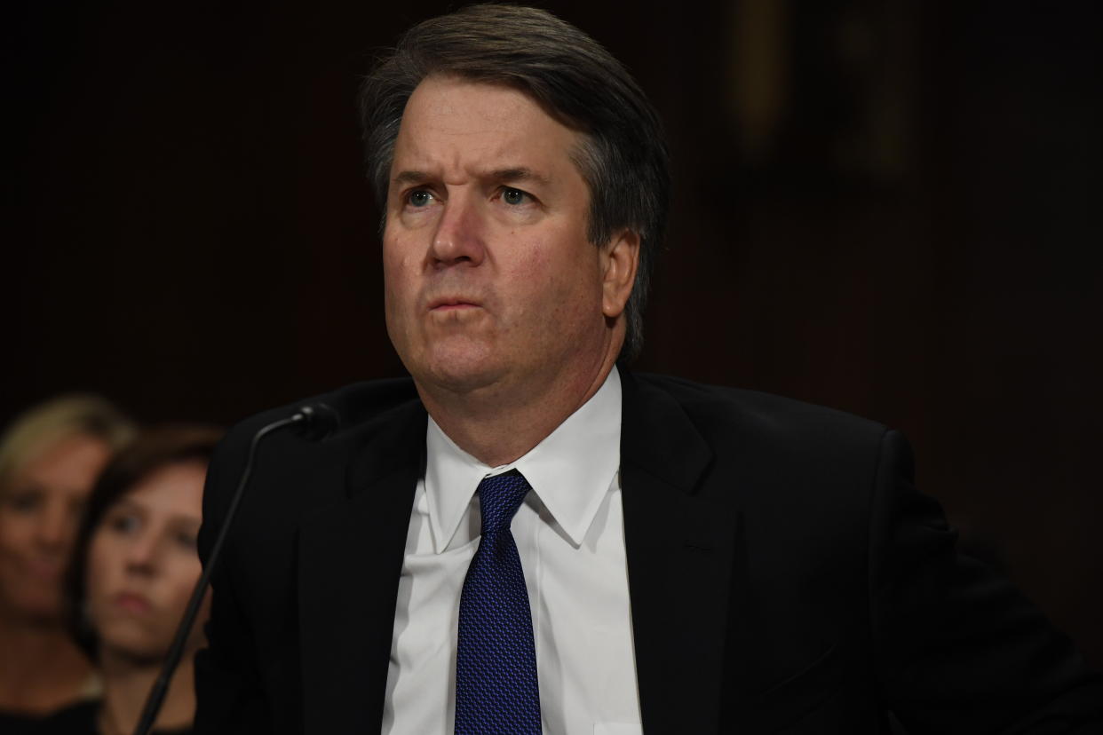 Brett Kavanaugh lied under oath in his Senate confirmation hearing and blamed politics &mdash; not the credible sexual assault allegations against him &mdash; for his rocky confirmation process. Is this really someone fit to be a Supreme Court justice? (Photo: The Washington Post via Getty Images)