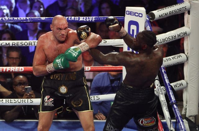 Tyson Fury, left, will fight Deontay Wilder for a third time this weekend (Bradley Collyer/PA)