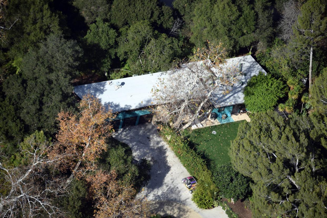 An aerial view of Miley's new 'bachelorette pad'. Photo: Australscope.