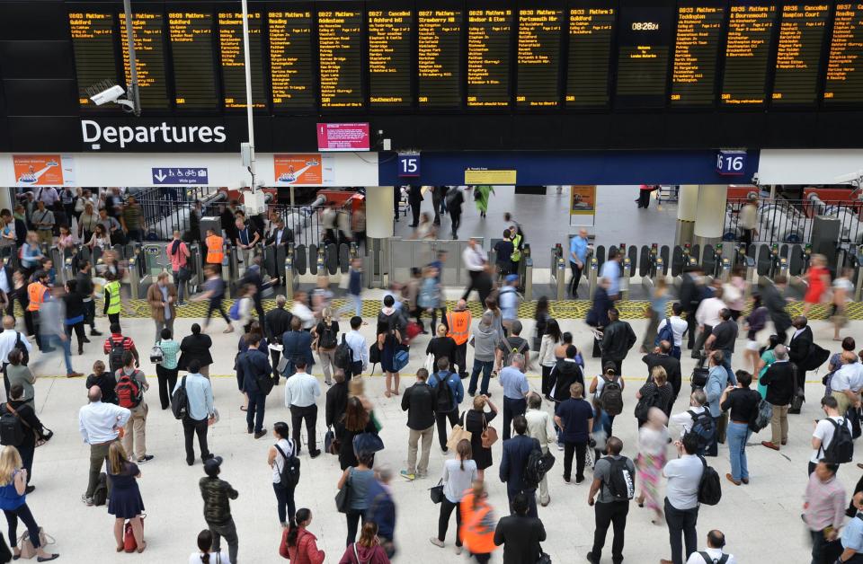 Waterloo delays: London rush hour chaos as all trains are cancelled from station due to late finish to engineering work