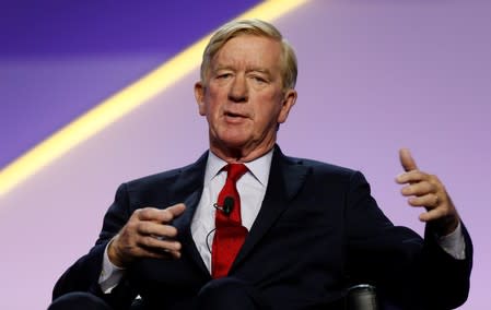 Republican U.S. Presidential candidate Bill Weld addresses the audience during the Presidential candidate forum at the annual convention of the National Association of the Advancement of Colored People (NAACP) in Detroit,