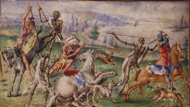 En la Inglaterra medieval surgió un repentino temor a los muertos vivientes (Imagen vía britishlibrary)