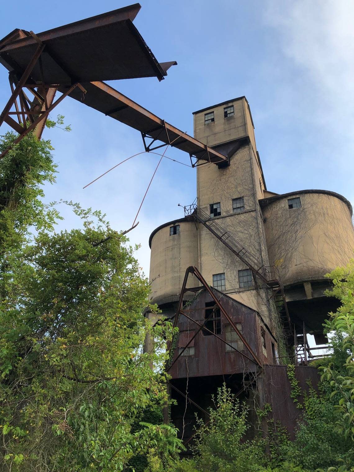 The old coaling tower off Seventh Street in Macon.