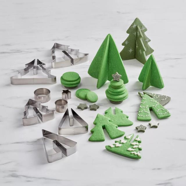 Nordic Ware Holiday Cookie Stamps. 4 Pc - tree, present, Santa