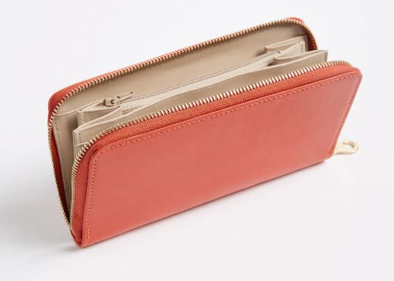 Leather Wallet - Bright Red 