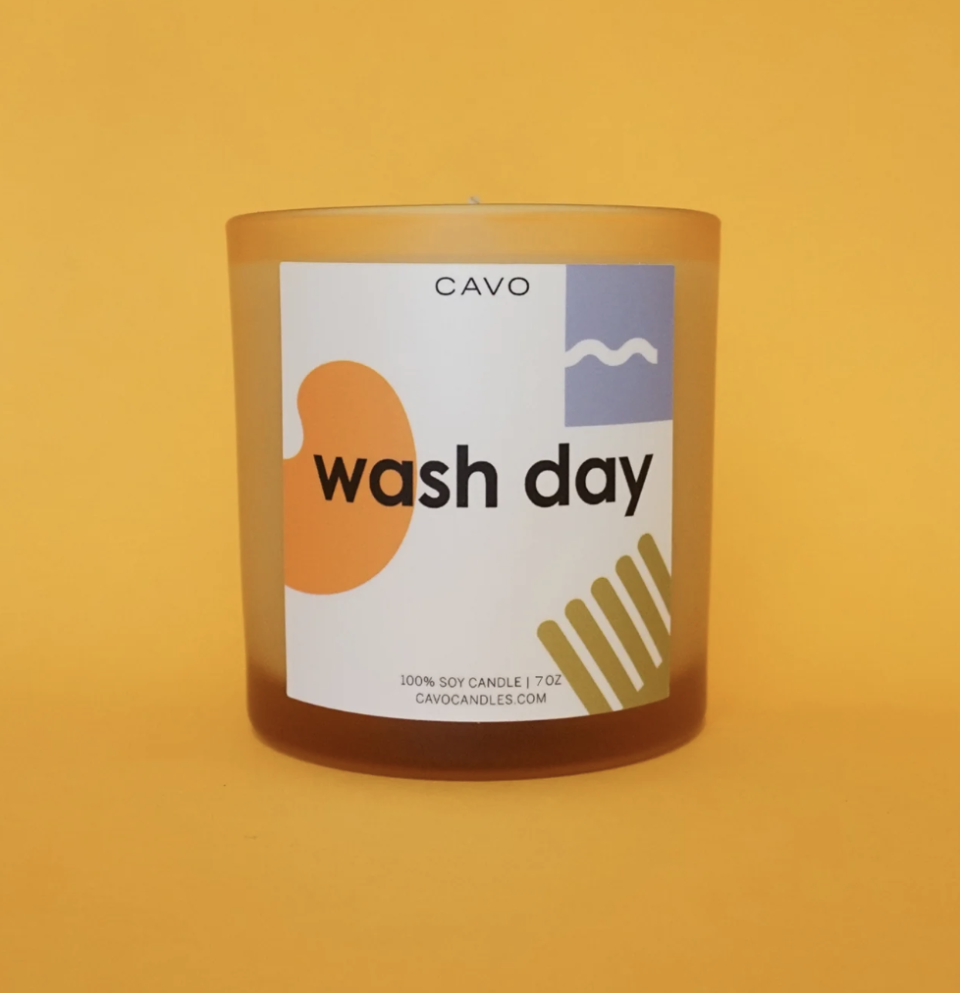 <p><a href="https://shopcavo.com/collections/frontpage/products/wash-day-candle" rel="nofollow noopener" target="_blank" data-ylk="slk:Shop Now;elm:context_link;itc:0;sec:content-canvas" class="link ">Shop Now</a></p><p>Wash Day Candle</p><p>shopcavo.com</p><p>$24.00</p><span class="copyright">Cavo</span>