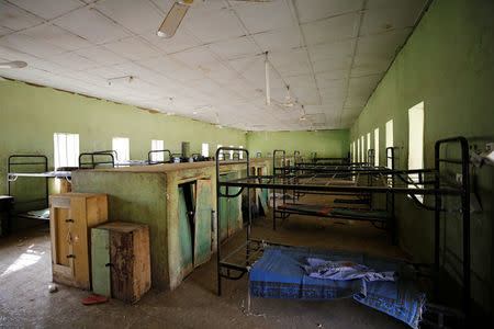 A view shows girls hostel at the school in Dapchi in the northeastern state of Yobe, where dozens of school girls went missing after an attack on the village by Boko Haram, Nigeria February 23, 2018. REUTERS/Afolabi Sotunde