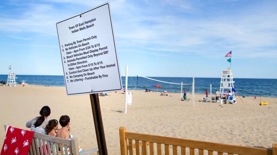 Mandatory Credit: Photo by Michael R Sisak/AP/Shutterstock (6125395a)On, shows the Indian Wells Beach in Amagansett, N.