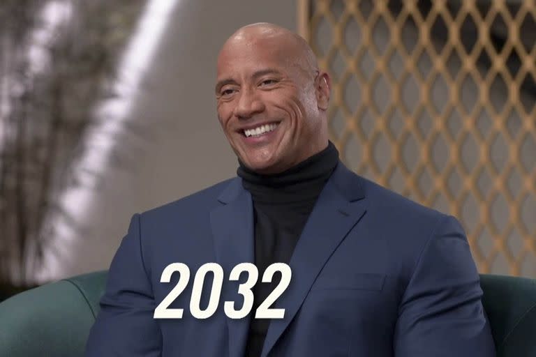 Dwayne The Rock Johnson interpreta a una versión futura y presidenciable de sí mismo en Young Rock