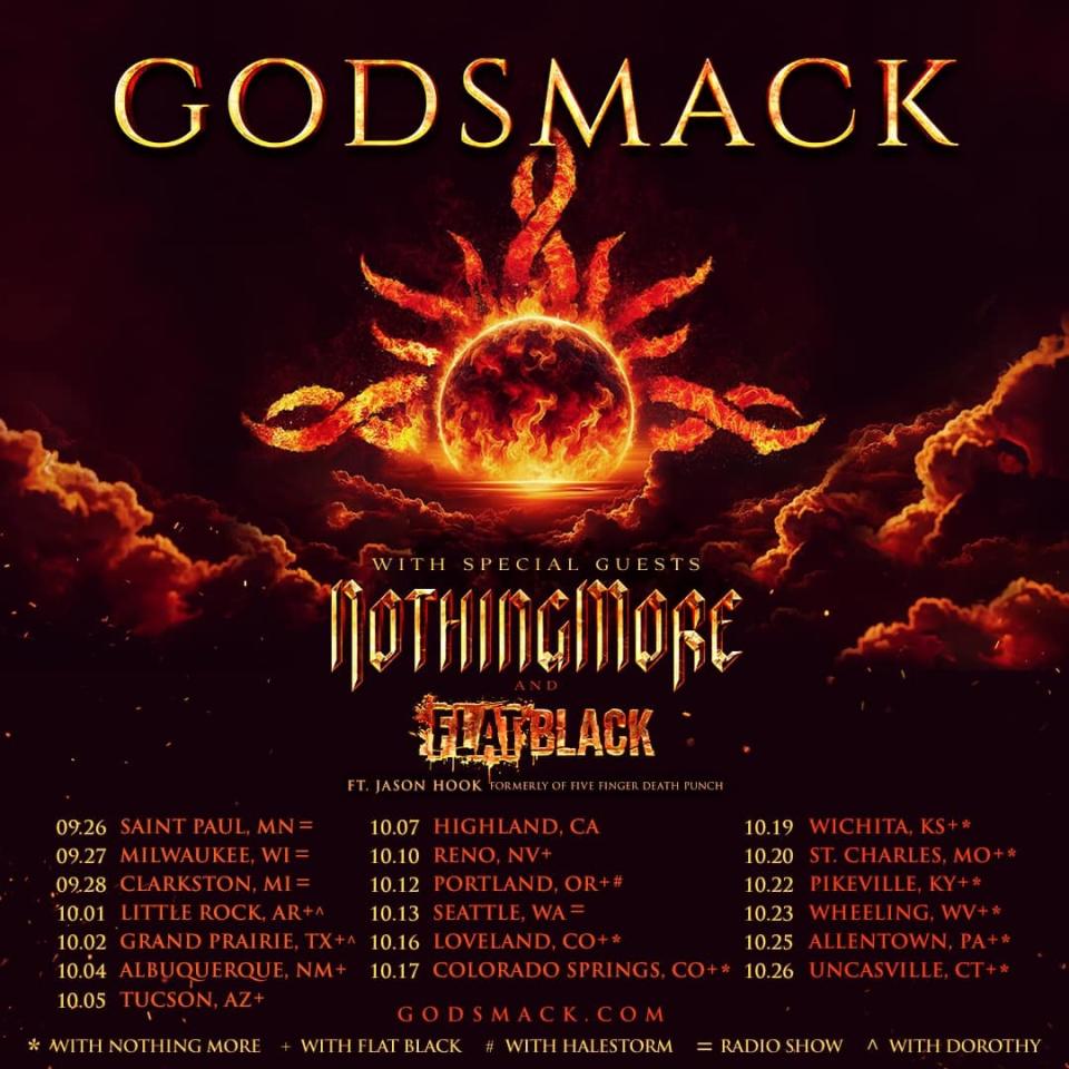 Godsmack tour poster
