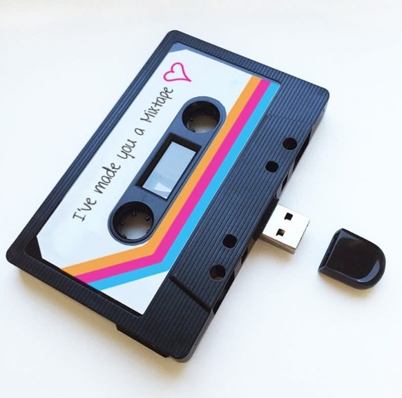 <p>;/p><p>Retro USB Mixtape </p><p>etsy.com</p><p>$22.54</p><span class="copyright">Etsy</span>