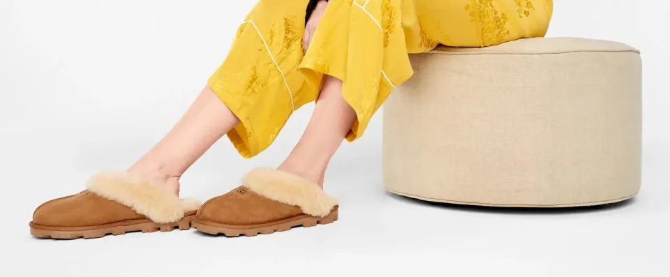 UGG Genuine Shearling Slipper in chestnut (via UGG)