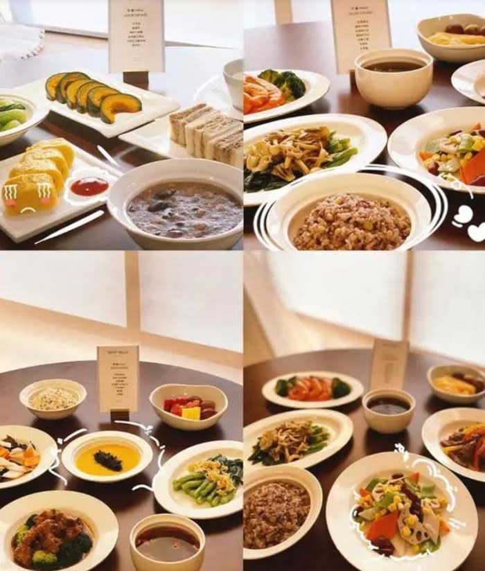 Stephy shared photos of her meals at the confinement centre