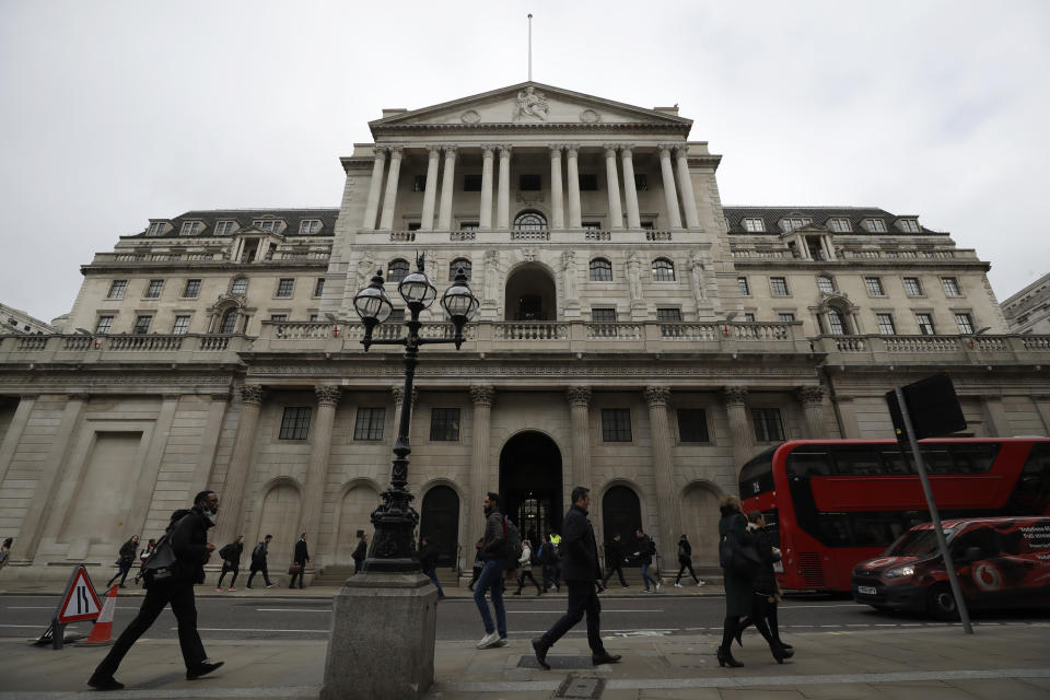 The Bank of England in London. (Matt Dunham/AP)