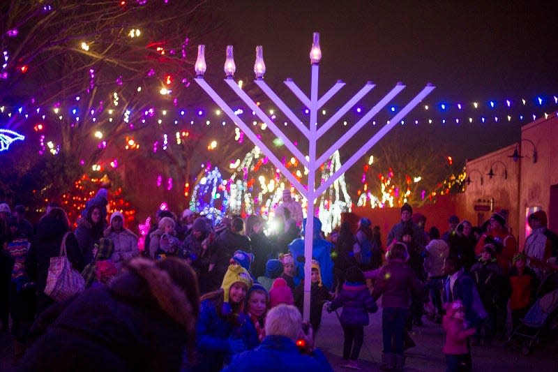 The Franklin Park Conservatory and Jewish Community Center will celebrate Hanukkah on Monday.