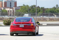 Rear of the Tesla Model S