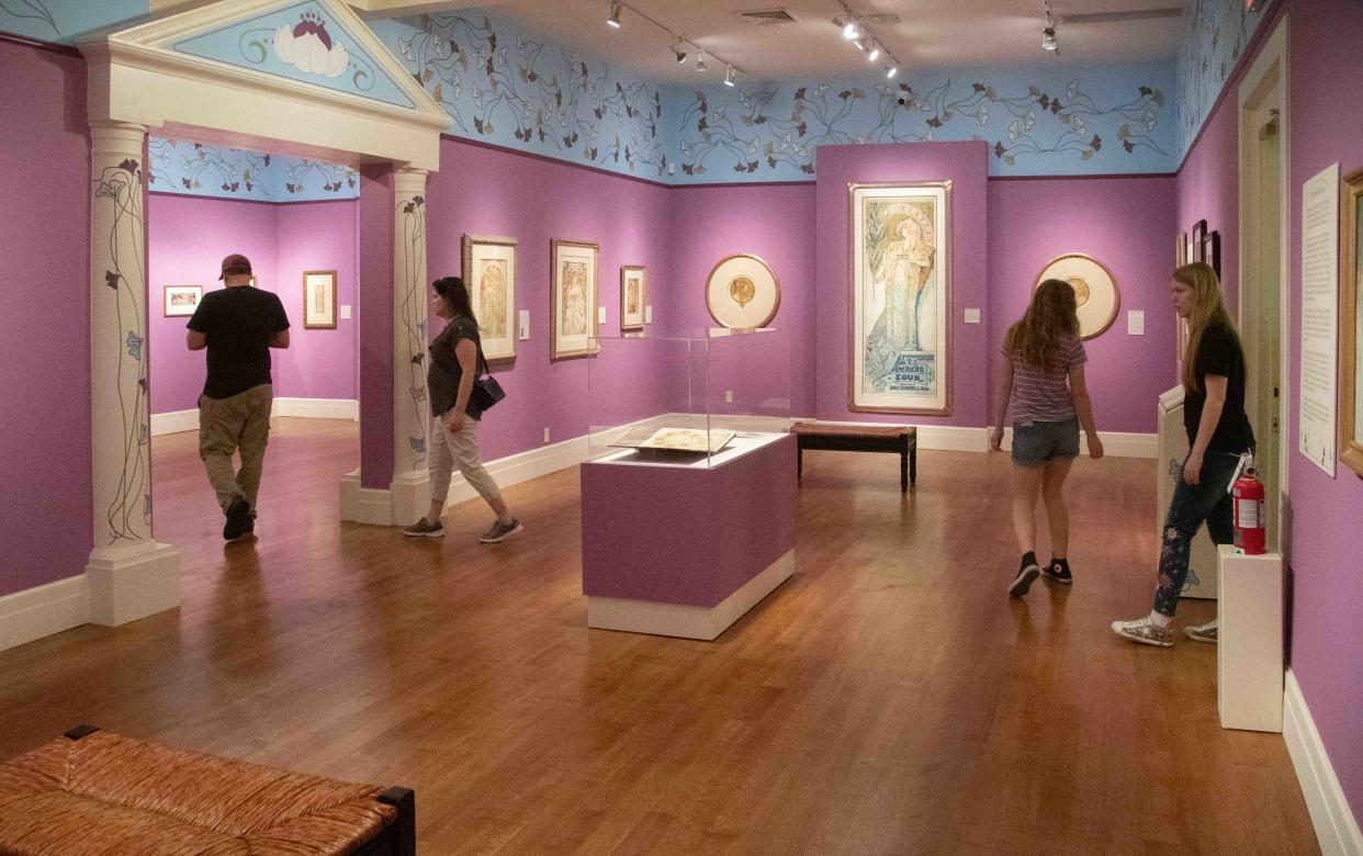 Flagler Museum, Winter Exhibition, Alphonse Mucha: Master of Art Nouveau. On View through April 14, 2024. Both Mucha and Henry Flagler were titans of the Gilded age.