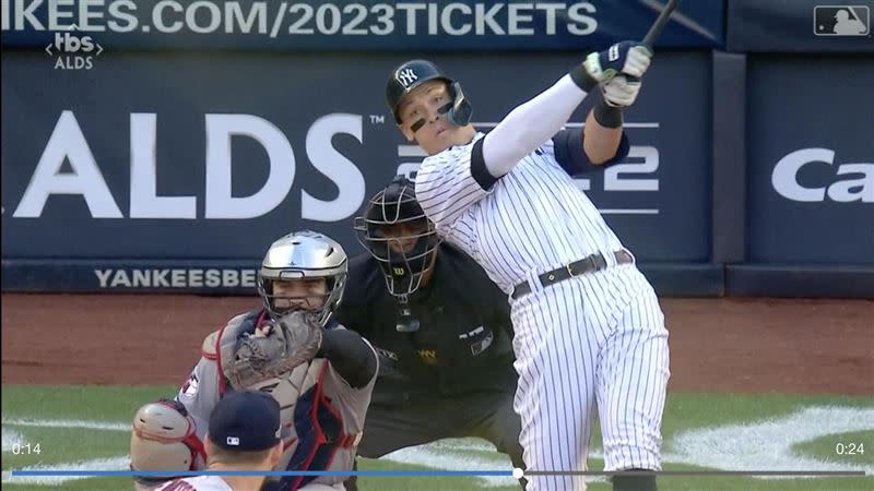 賈吉（Aaron Judge）炸裂陽春砲。（圖／翻攝自MLB官網）