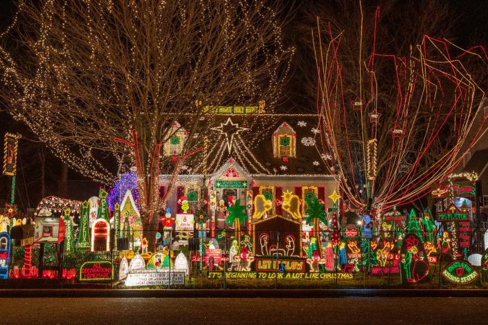 <p>Tacky Christmas lights on homes are a big deal in Richmond— enough so that companies including <a href="https://jamesrivertrans.com/tacky-lights-tour-richmond-va/" rel="nofollow noopener" target="_blank" data-ylk="slk:James River Transportation" class="link ">James River Transportation</a>, <a href="https://discoverrichmondtours.com/richmond-tacky-lights-tours/" rel="nofollow noopener" target="_blank" data-ylk="slk:Discover Richmond Tours" class="link ">Discover Richmond Tours</a>, and <a href="http://www.richmondvalimousine.com/tacky-light-tours.html" rel="nofollow noopener" target="_blank" data-ylk="slk:Richmond Limousine" class="link ">Richmond Limousine</a> all feature their own guided jaunts of the sensational sights. Or, you can always pull on your favorite over-the-top holiday sweater and sign up for the annual 6K <a href="https://www.sportsbackers.org/events/tacky-light-run/" rel="nofollow noopener" target="_blank" data-ylk="slk:CarMax Tacky Light Run" class="link ">CarMax Tacky Light Run</a>.</p>
