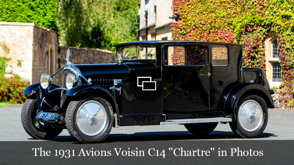 A 1931 Avions Voisin C14 "Chartre" automobile.