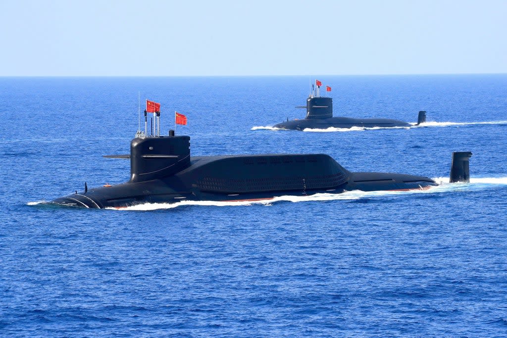 File: China’s nuclear-powered Type 094A Jin-class ballistic missile submarine  (Reuters)