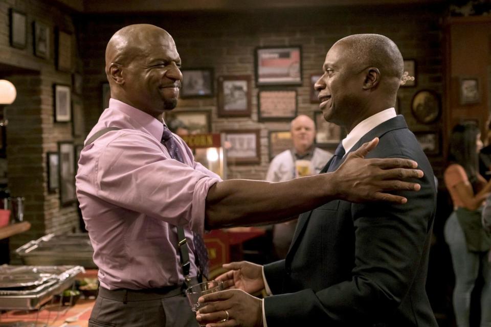 PHOTO: Terry Crews and Andre Braugher in the 'The Venue' episode of 'Brooklyn Nine-Nine.' (FOX Image Collection via Getty Images)